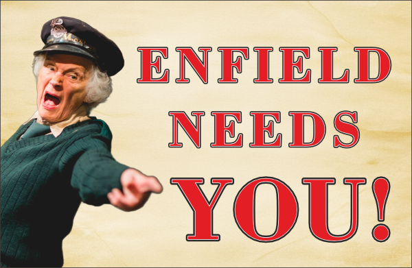 Wartime Poster "Enfield Needs You"